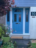 Classic blue composite door